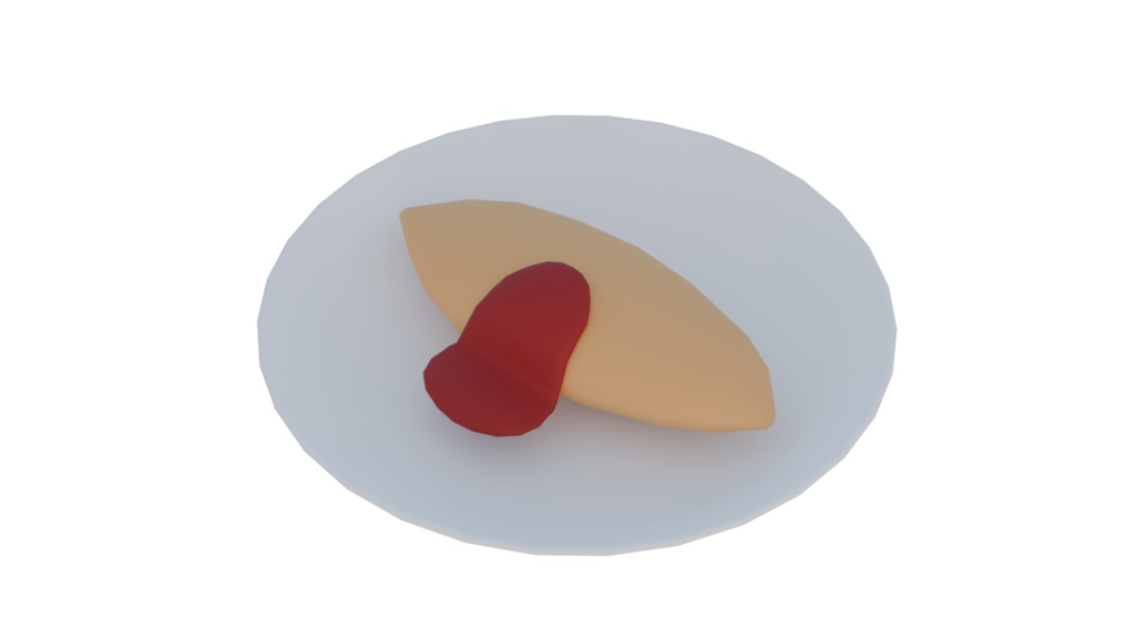 【3Dモデル】作って遊ぼう!オムライスギミック