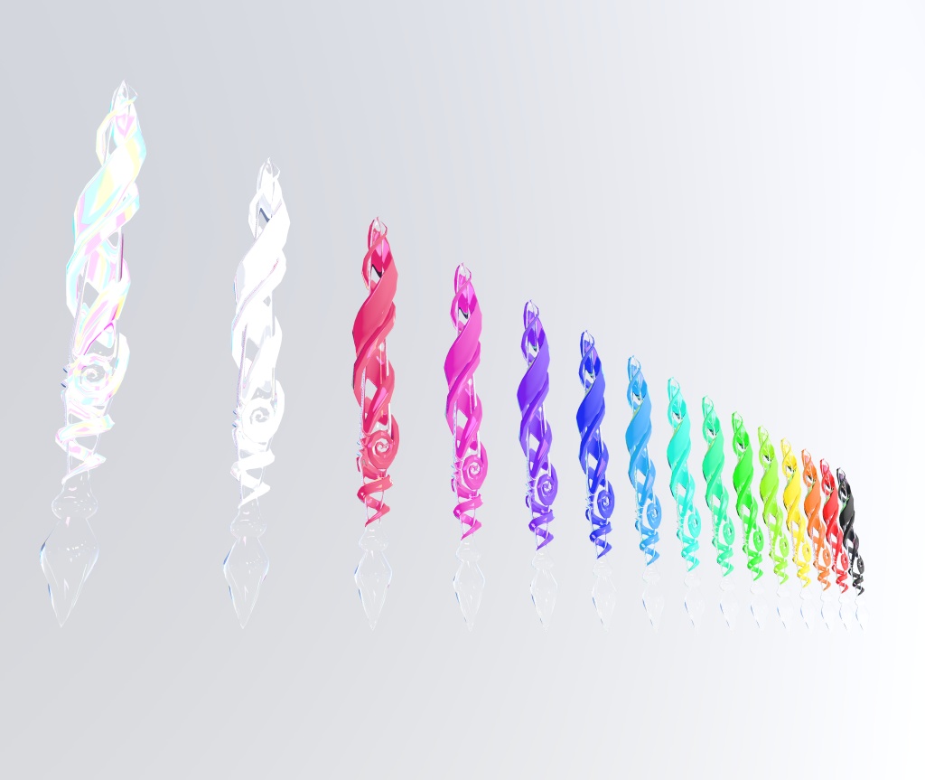 【3Dモデル】QvPen対応 ガラスペン