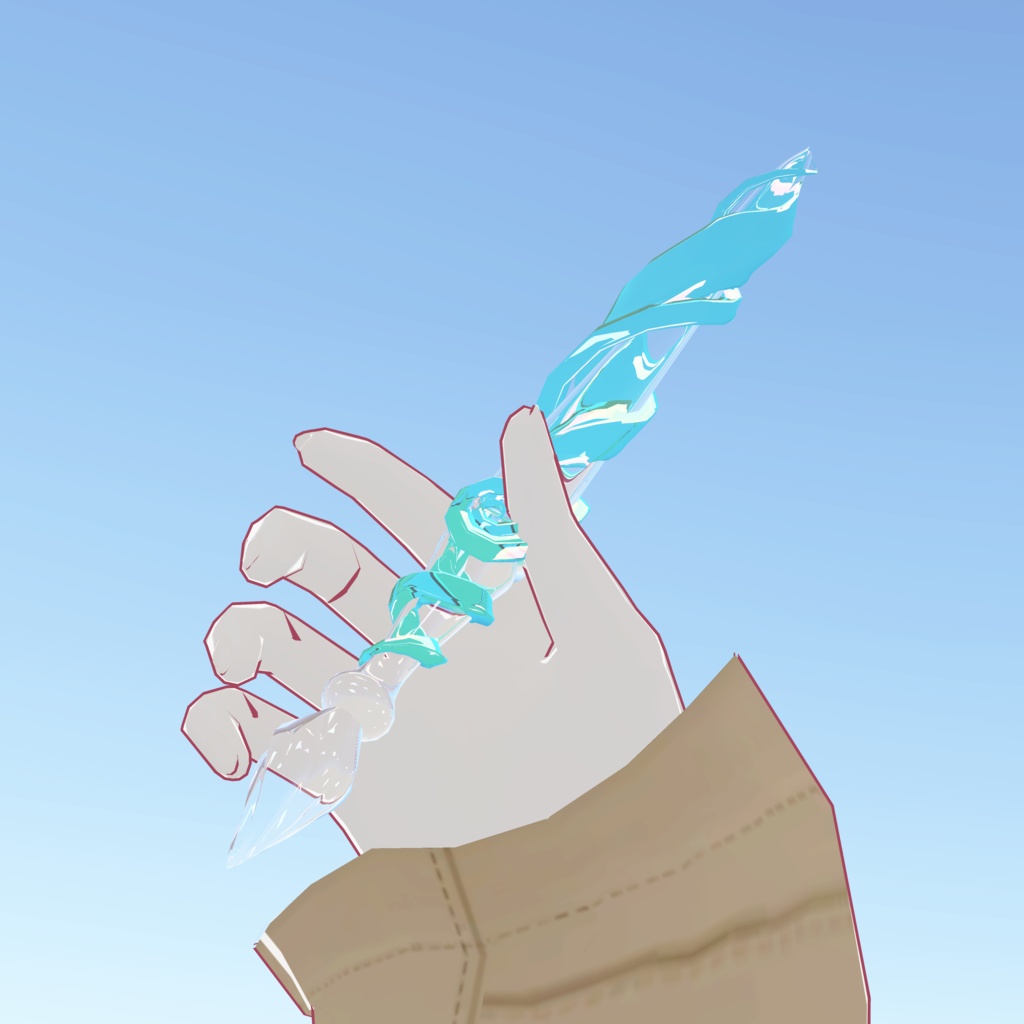 【3Dモデル】QvPen対応 ガラスペン