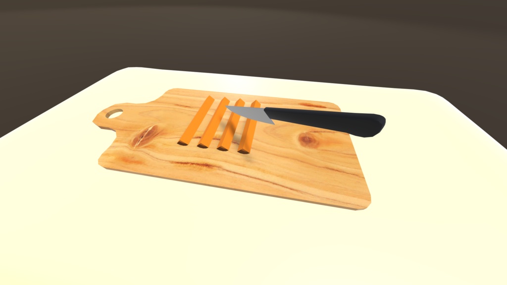 【VRCギミック開発入門書の参考ギミック】切って食べよう!ニンジンスティック