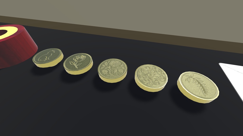 【3Dモデル】好きな色と柄を選んで押そう!シーリングスタンプ(封蝋)ギミック