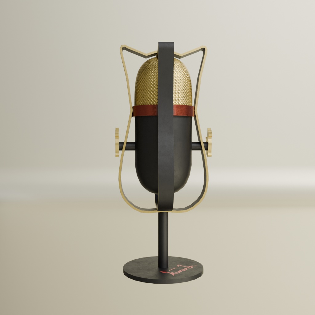 【3Dモデル】にゃんマイク~ネコ型マイク~