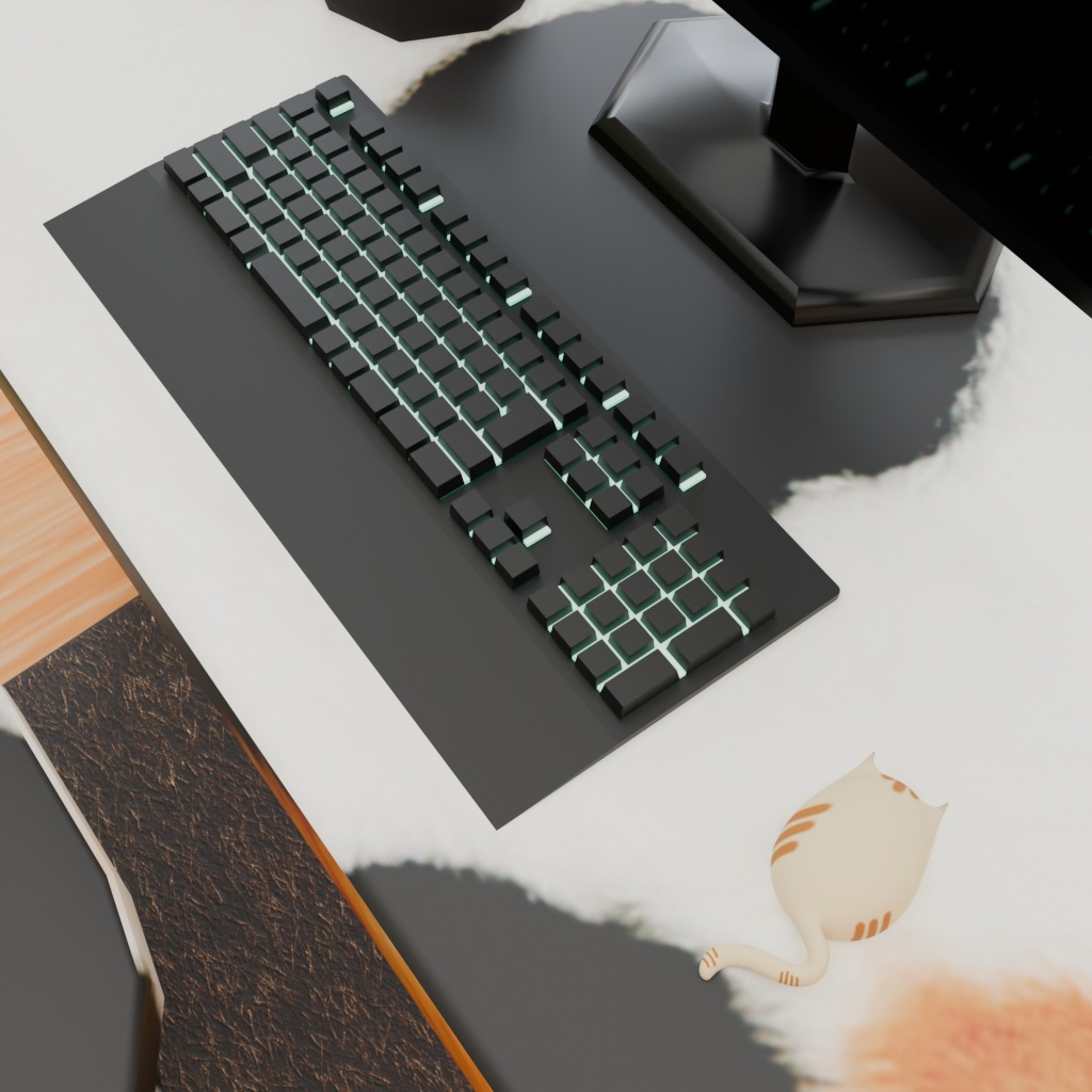 【3Dモデル】ねこ好きの部屋~家具小物16点セット~