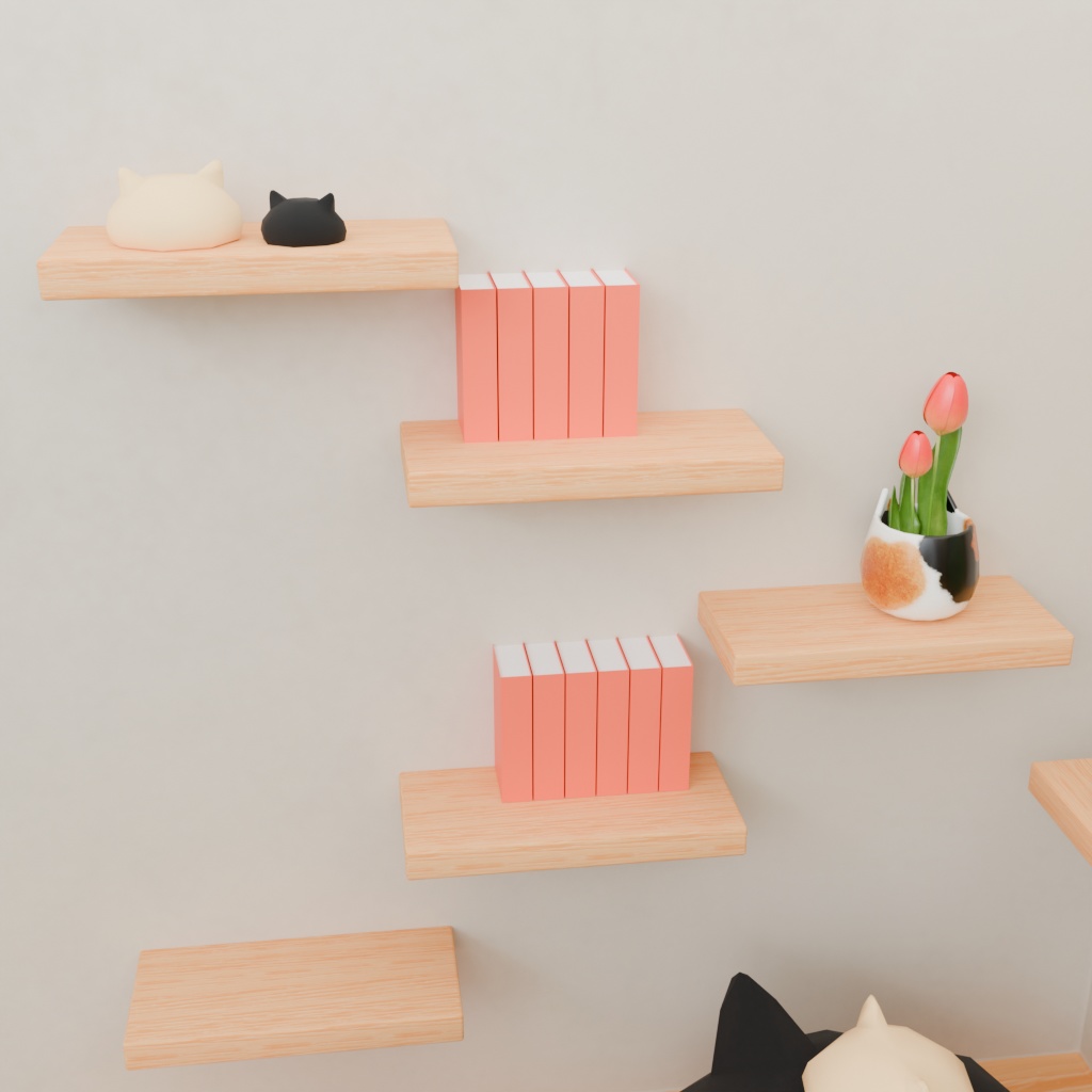 【3Dモデル】ねこ好きの部屋~家具小物16点セット~