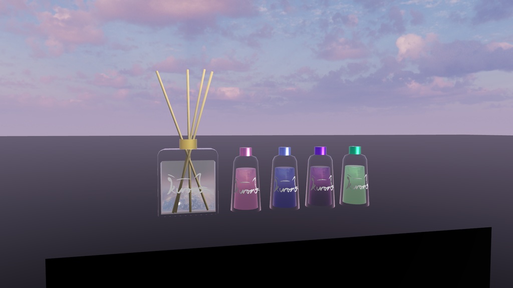 【3Dモデル】好きなアロマを焚こう!リードディフューザー
