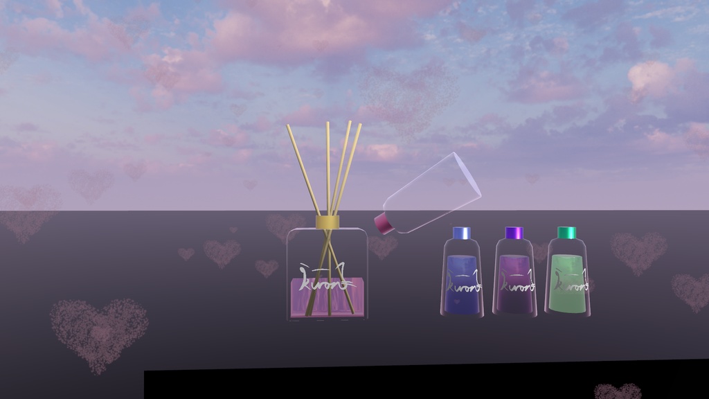 【3Dモデル】好きなアロマを焚こう!リードディフューザー