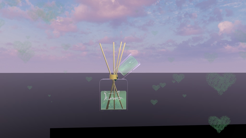 【3Dモデル】好きなアロマを焚こう!リードディフューザー