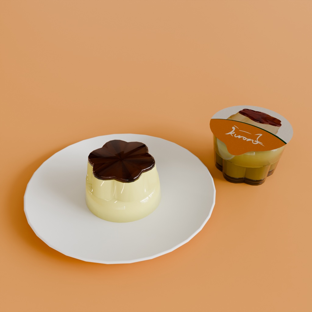 【3Dモデル】君はきれいにプッチンできるか!?プッチンプリンギミック