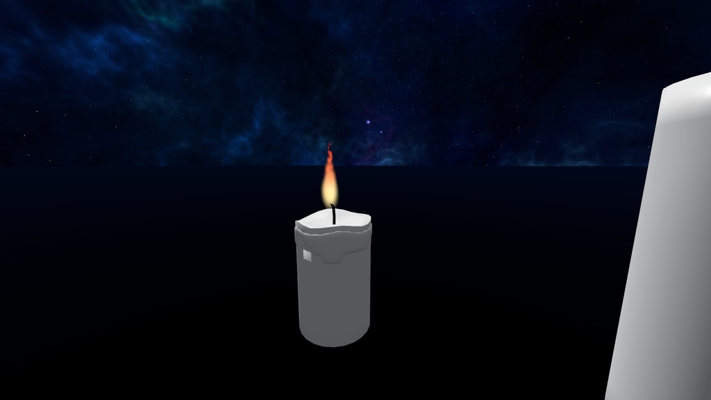 【12/31までセール中!!3Dモデル】溶けるろうそく(キャンドル)