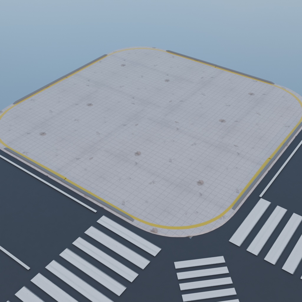 【3Dモデル】スクランブル交差点