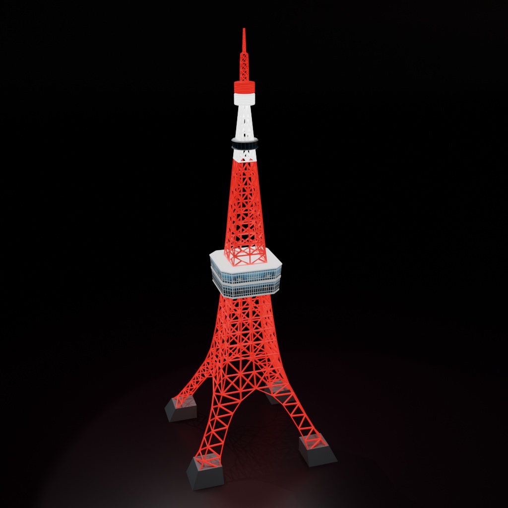 【3Dモデル】東京タワー