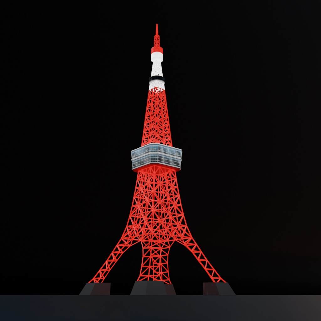 【3Dモデル】東京タワー