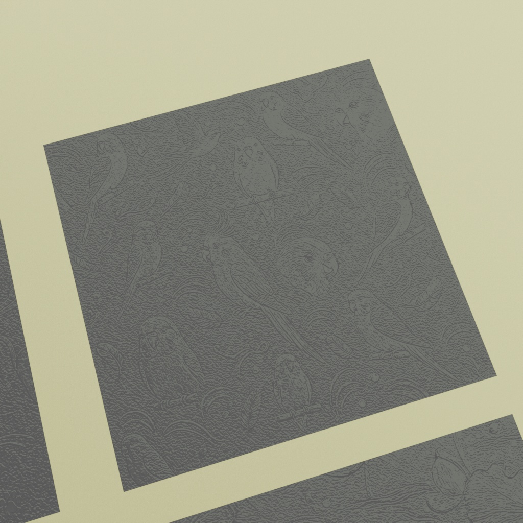 【3Dモデル】昭和ガラス~動物と花と和柄の9種セット~