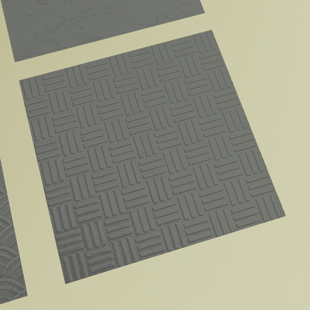 【3Dモデル】昭和ガラス~動物と花と和柄の9種セット~