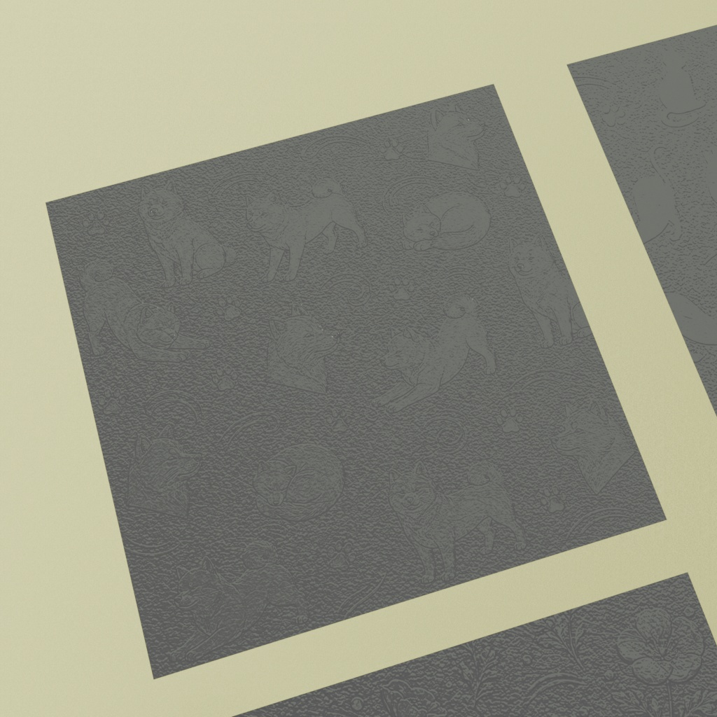 【3Dモデル】昭和ガラス~動物と花と和柄の9種セット~