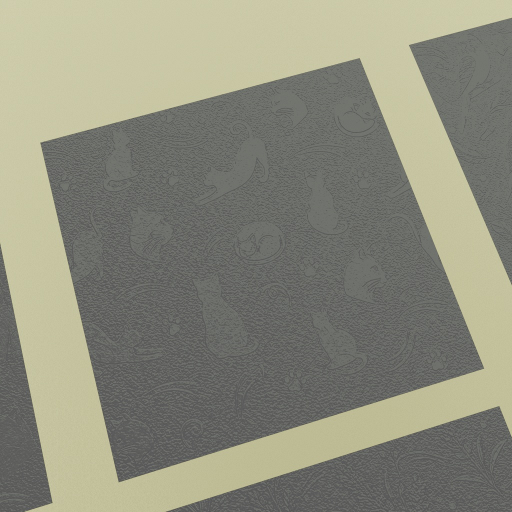 【3Dモデル】昭和ガラス~動物と花と和柄の9種セット~