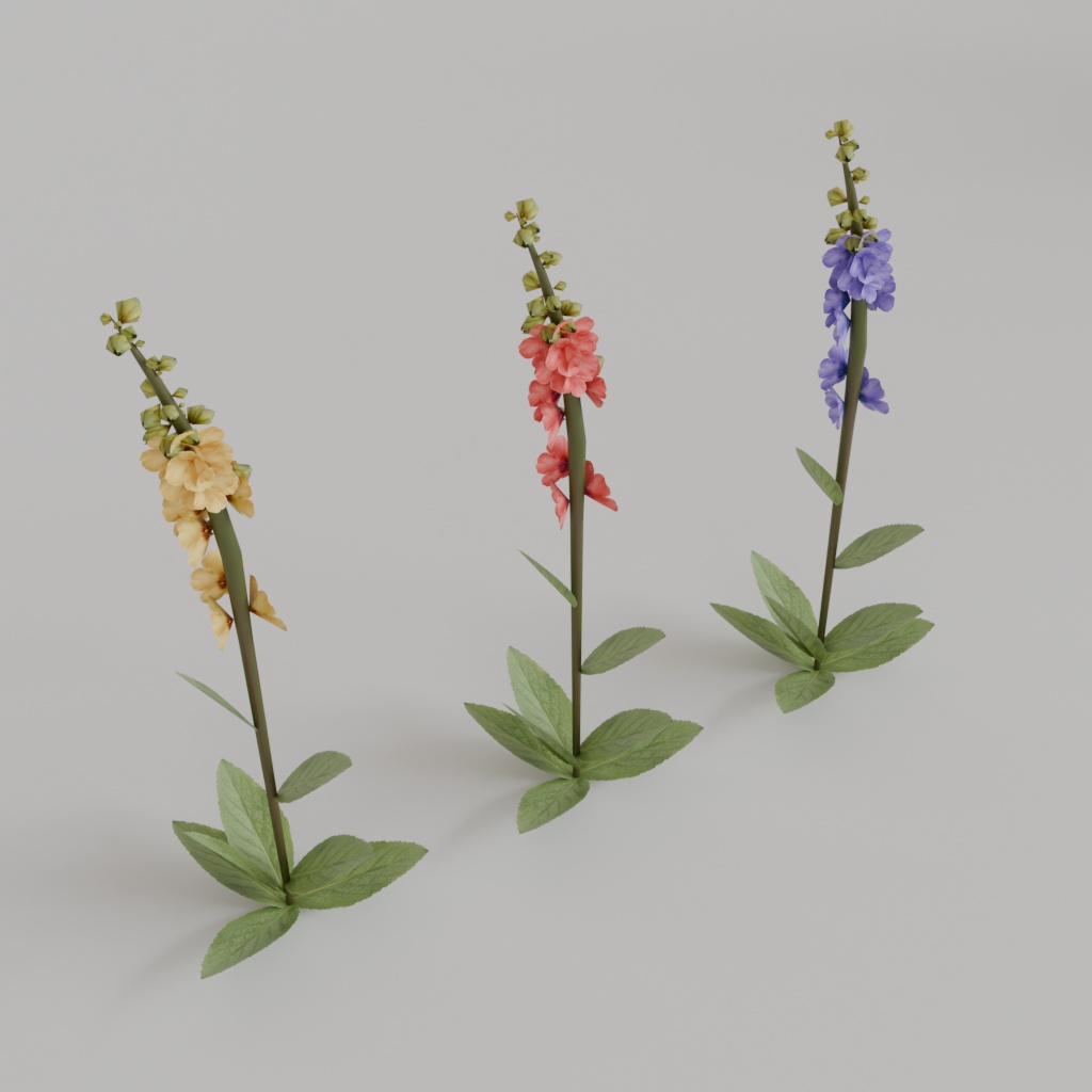 【3Dモデル】花壇アセット~12種の植物と3種類の花壇~