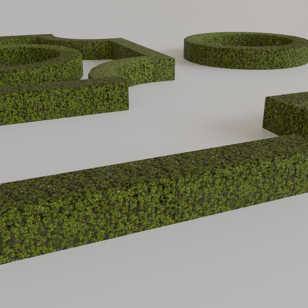 【3Dモデル】生垣アセット