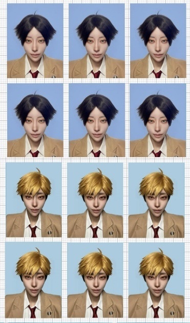 証明写真風 ブロマイド