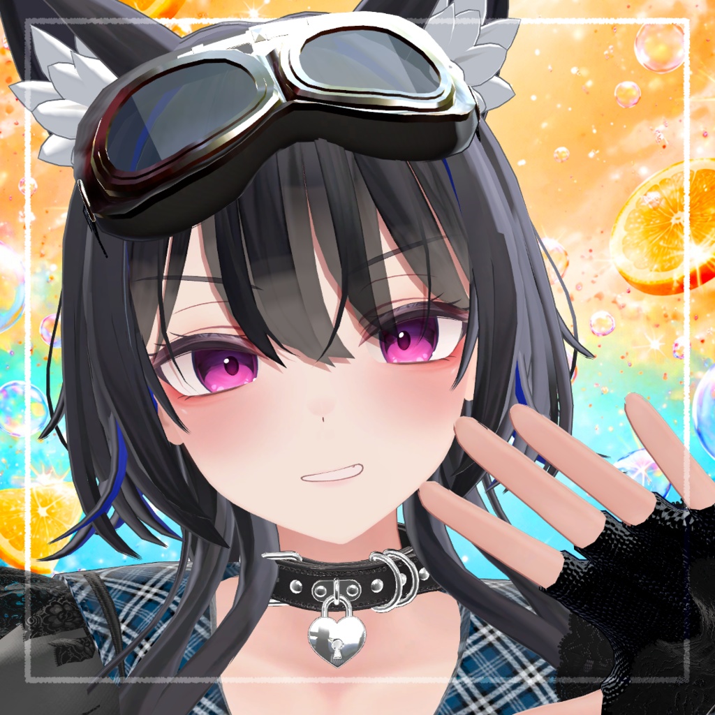翠羽ちゃんの髪にメッシュを入れるテクスチャ【VRC】