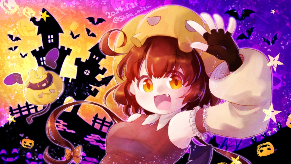【創作】リバーシブルイラストカード