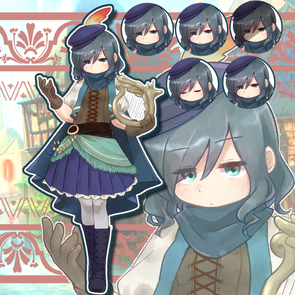 【立ち絵素材】ダウナー系ジト目バード