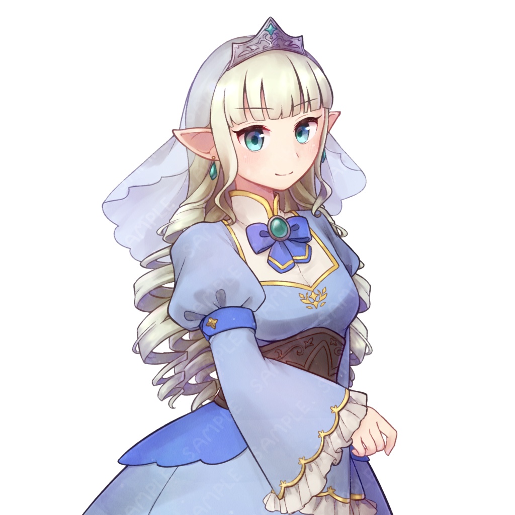 【立ち絵素材】エルフのプリースト【SW2.5】SPLL:E111088