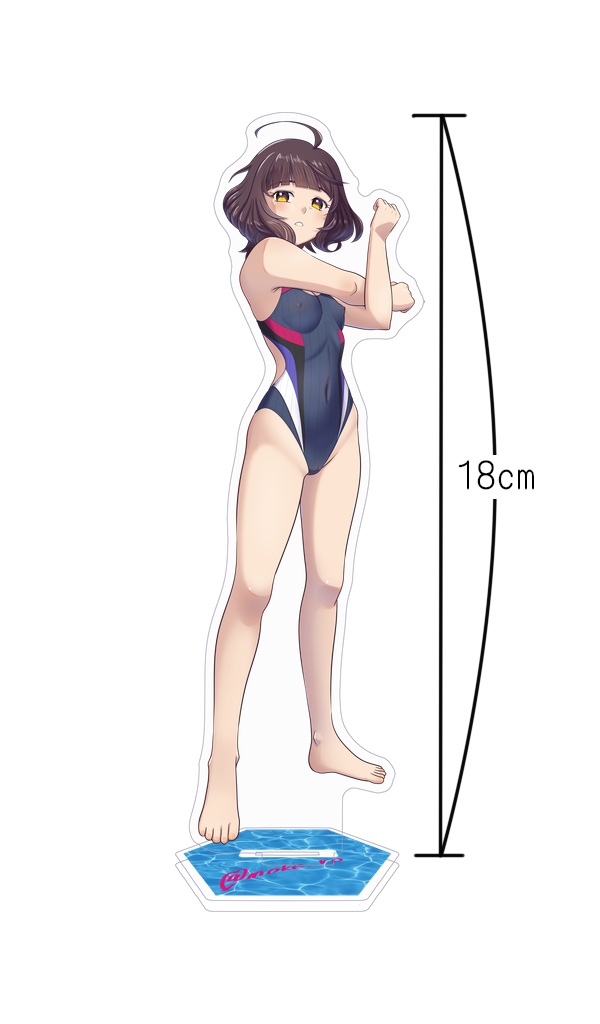 競泳水着・岸波ちゃん・アクリルフィギュア