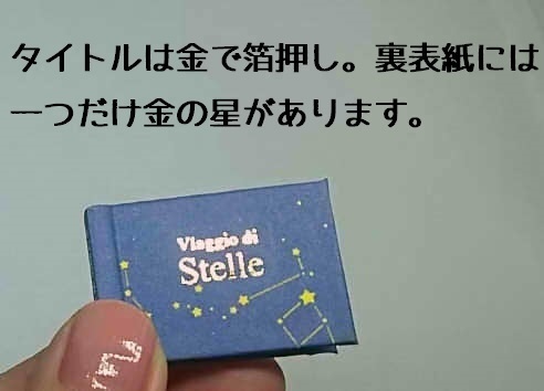 【難ありB品】Stellaイメージ豆本「viaggio di Stelle」