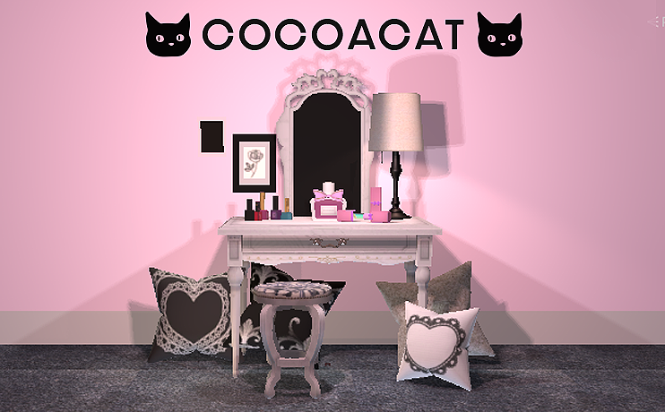 VRC想定★☆ガーリーコスメ＆ドレッサーセット☆★MetaQuest対応