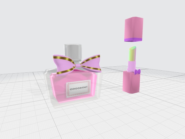 VRC想定★☆ガーリーコスメ&ドレッサーセット☆★MetaQuest対応