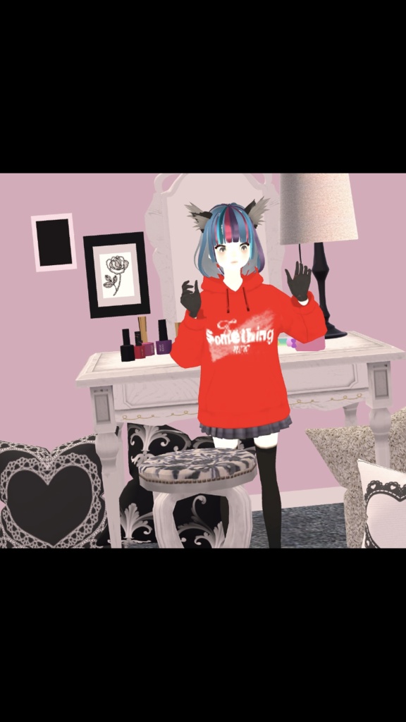 VRC想定★☆ガーリーコスメ&ドレッサーセット☆★MetaQuest対応