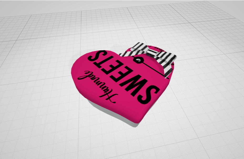 【VRC想定】CHOCO、チョコバナナ等の贈り物セット【3D小物】(机付き)【PCVR/Quest】