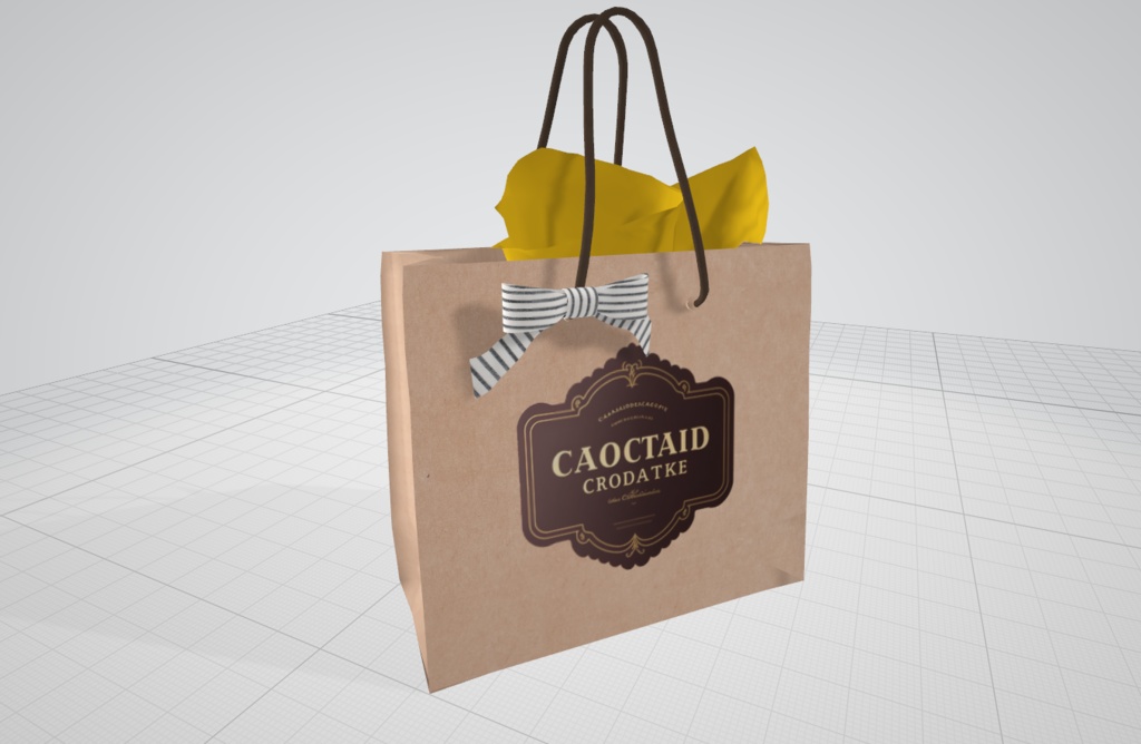 【VRC想定】CHOCO、チョコバナナ等の贈り物セット【3D小物】(机付き)【PCVR/Quest】