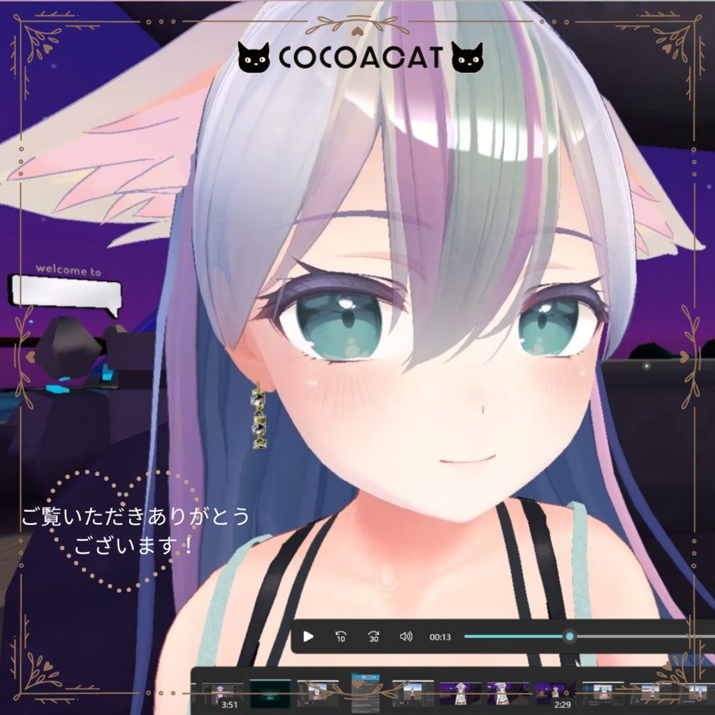 GEMSTONE_EARRINGS(ジェムストーンイアリング)//桔梗ちゃん対応//【VRC想定】3Colors