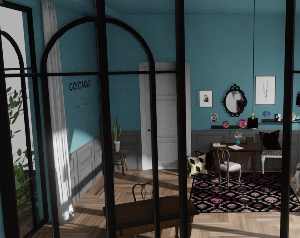 【VRC☆MetaQuest対応)】大人ガーリー(+アールデコ調)お部屋&雑貨 Rooms and Miscellaneous