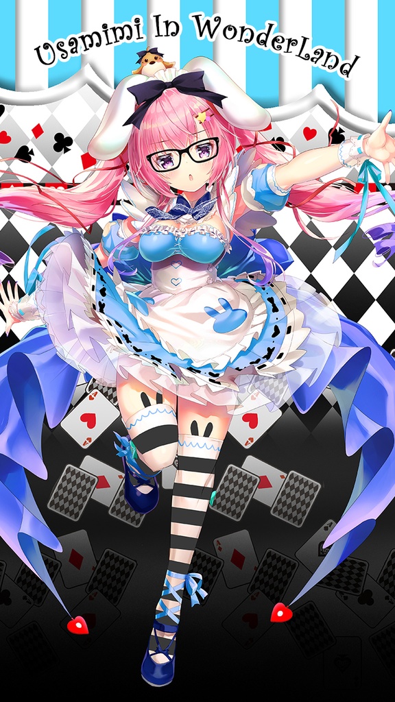 兎紗みみ　スマートフォン待ち受け画像　01