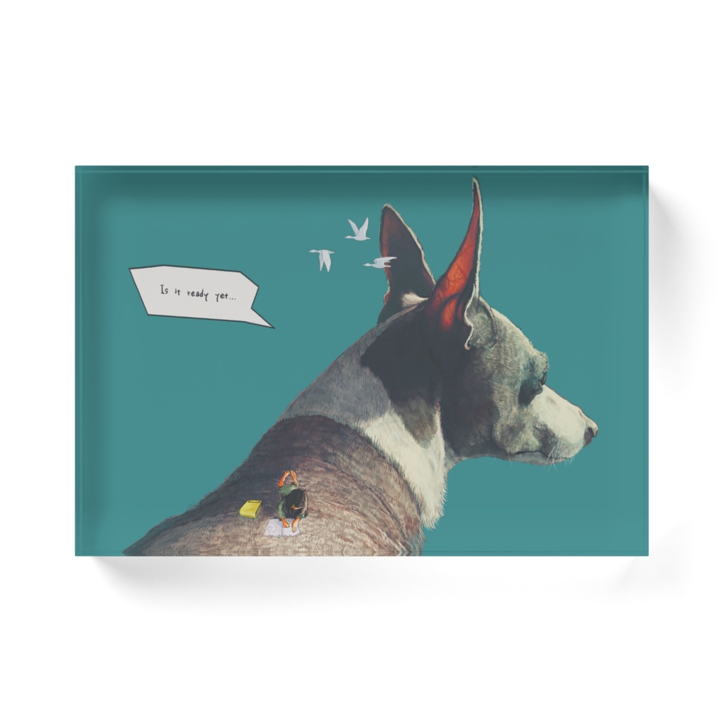 " あそびはしゅくだいのあとで "アクリルブロック