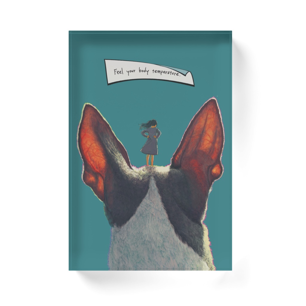 " きみのたいおんをかんじる " アクリルブロック