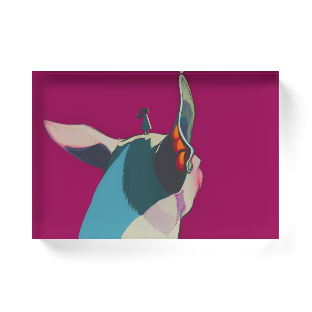 " drawing " アクリルブロック