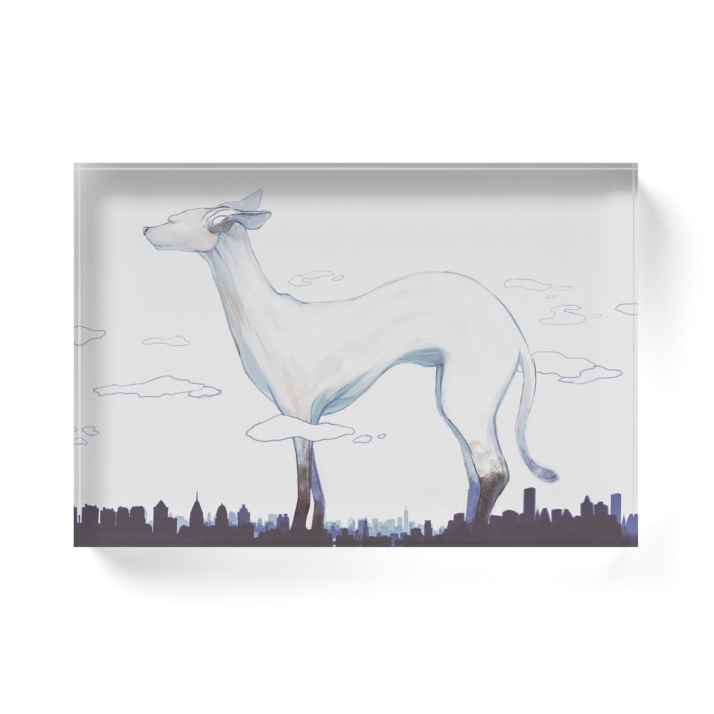 " まよいいぬ " アクリルブロック