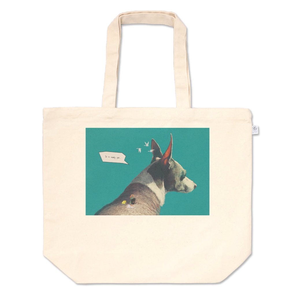 " あそびはしゅくだいのあとで " トートバッグL