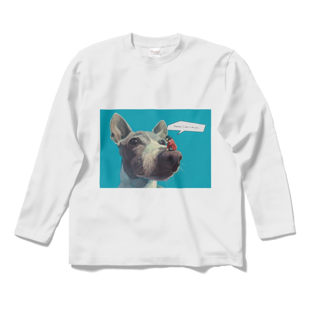 "ときどきあいにくるからね?"ロングスリーブT