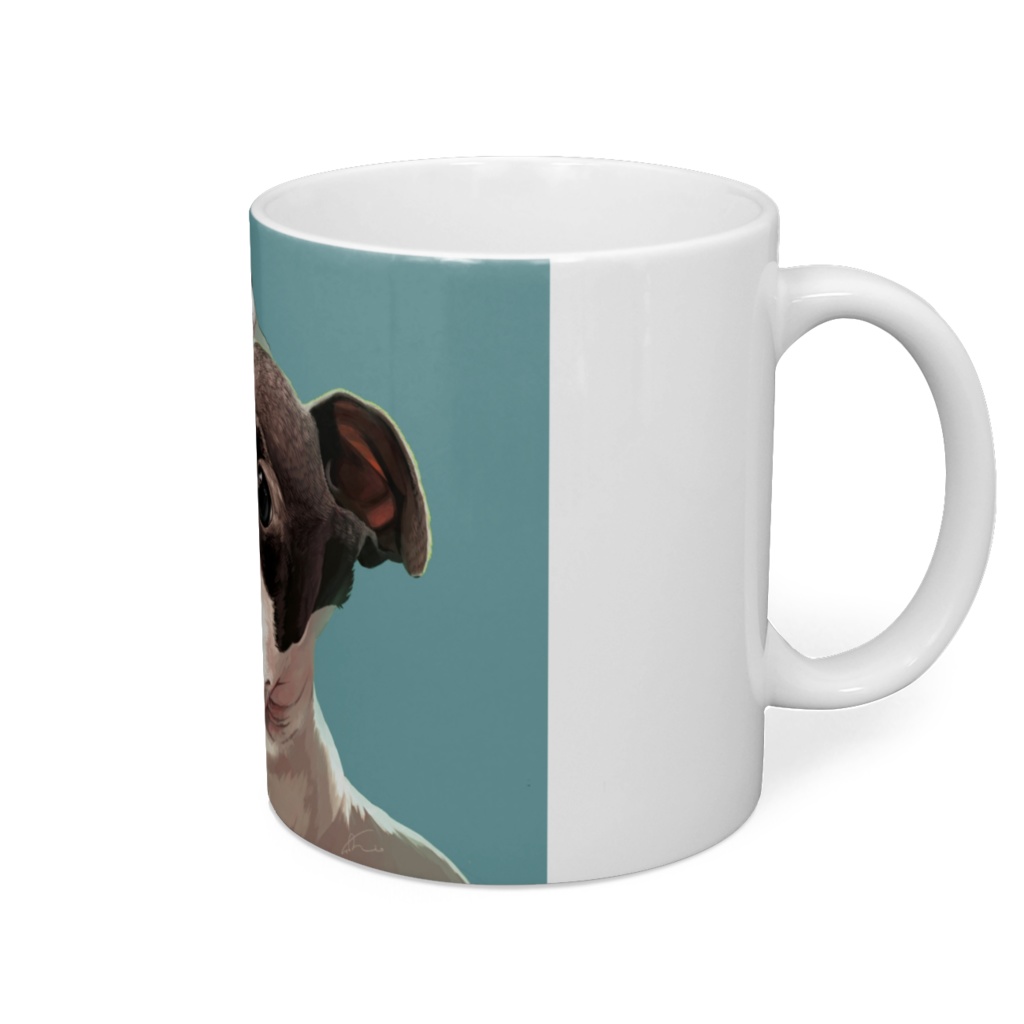 " ほら、ごあいさつして? "マグカップ