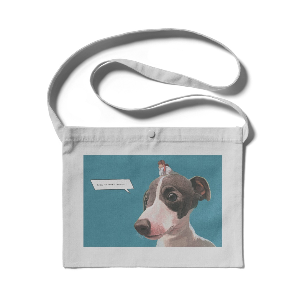 " ほら、ごあいさつして？ " サコッシュ