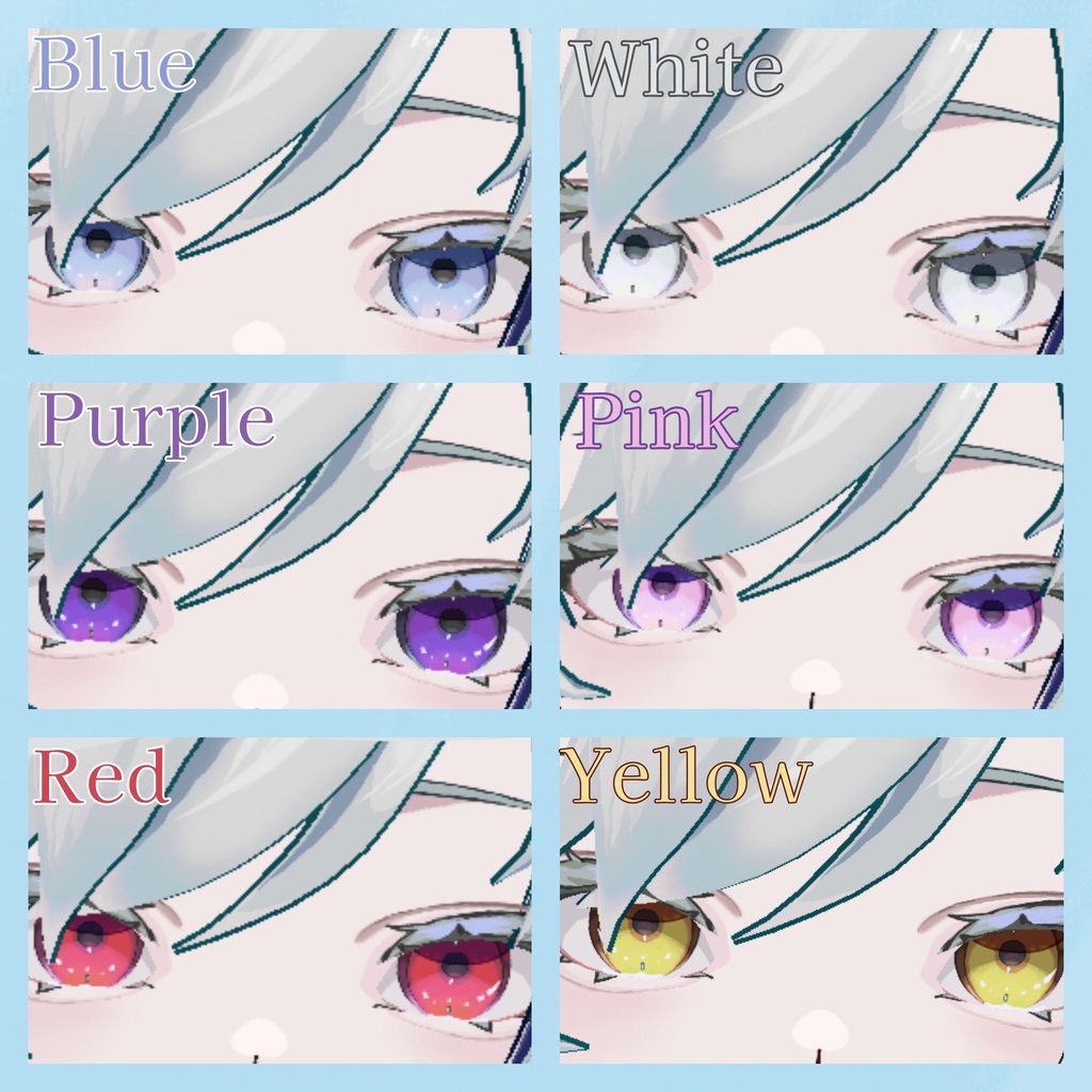 【VRoid】流行りの絵柄風シンプル アイテクスチャ