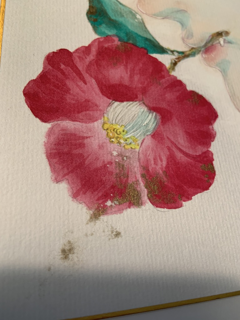 色紙『椿鬼』※傷有り