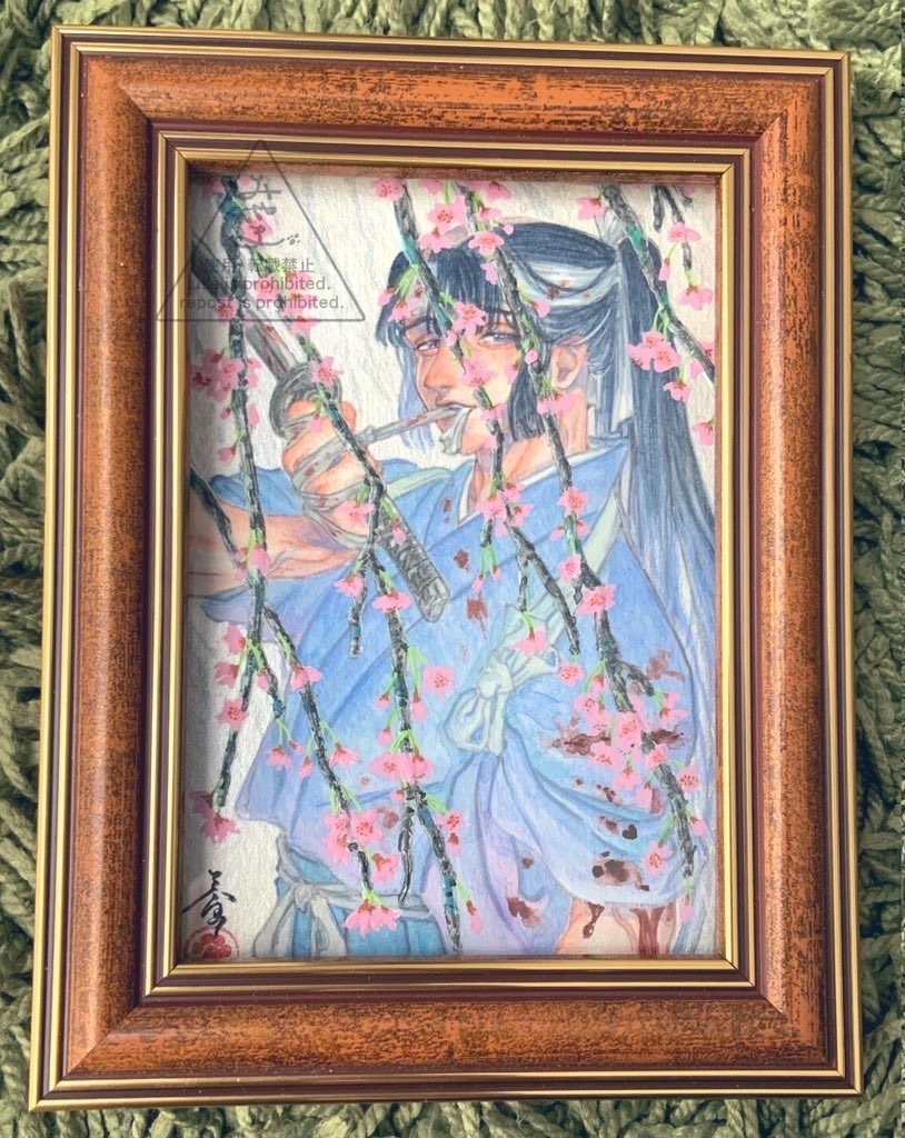 額装原画サムライ
