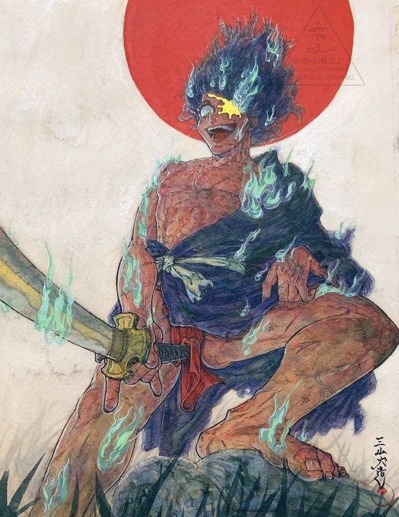 額装原画『蒼魂不滅』