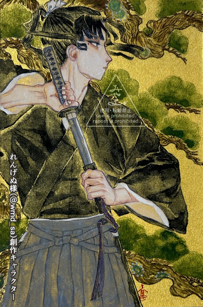 オーダーイラスト(ハガキサイズ)